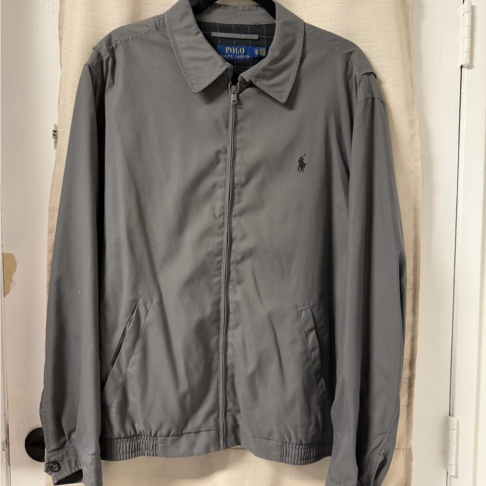 Polo Ralph Lauren Bi-Swing Lightweight Jacket/Windbreaker, Size XL, Gray.